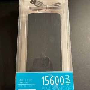 Portable Power Bank 15600mAh - Black